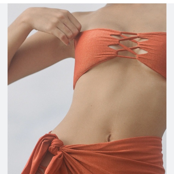 NEW Never Worn Sara Cristina Hava Shimmering Bikini Set, Xs - Picture 3 of 9